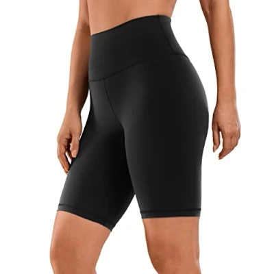 Obrázek CRZ YOGA Naked Feeling dámské krátké legíny na jógu High Waist neprůhledné Fithess šortky cyklistické kalhoty sportovní 7/10/15/20 cm, černá