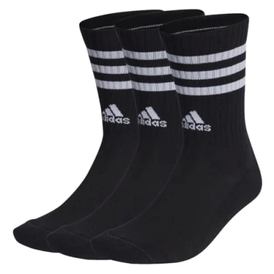 Obrázek adidas Unisex 3 stripes Cushioned Crew ponožky páry (3 ks v balení)