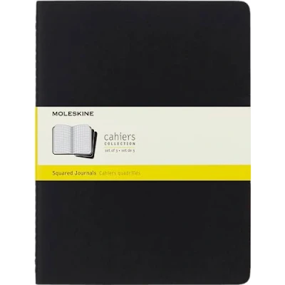 Obrázek Zápisníky Cahier od Moleskine (lepenková vazba), sada 3 kusů x large
