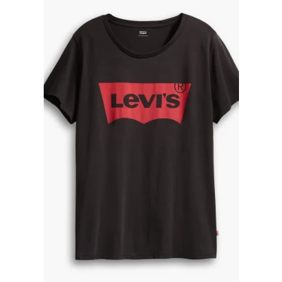 Obrázek Levi&#039;s Plus Perfect TEE Triko s potiskem, Ženy, Velikost: 50/52, batwing jet black