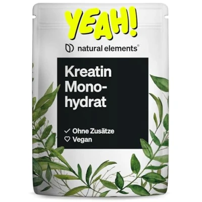 Obrázek Kreatin (kreatin, kreatine) monohydrát 500 g ultra jemného prášku (mesfaktor 200) vysoká dávka veganský, bez zbytečných přísad plněno v Německu a laboratorně testováno