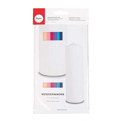 Obrázek Rayher 3102500 zdobený vosk, módní tóny, sada 6 destiček na zdobení vosků, různé barvy, vždy 20 x 6,5 cm, vosk svíček, svíčky, vosková fólie