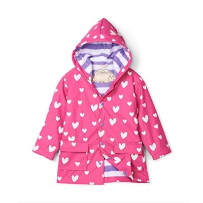 Obrázek Hatley Dívčí Printed Raincoats pláštěnka, Růžová (Colour Changing Sweethearts 650)