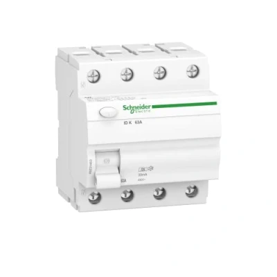 Obrázek Schneider Electric A9Z01463 Acti 9 jistič proti chybovému proudu ID K, 4P, 63A, 30 mA, typ A, 230 V, 63 ampérů, bílý