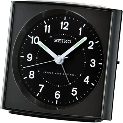 Obrázek Seiko rádiobudík plast, černá, Rádiový budík