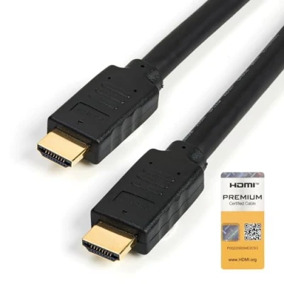 Obrázek StarTech.com 7m Premium Zertifiziertes HDMI 2.0 Kabel mit Ethernet High Speed Ultra HD 4K 60Hz Verbindungskabel HDR10 (Stecker/Stecker) Für UHD Monitore/TVs/Displays (HDMM7MP)