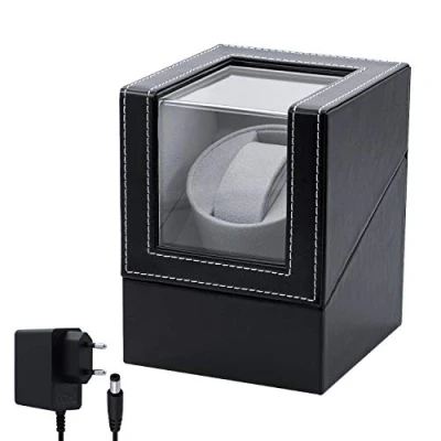 Obrázek Mcbazel Automatický natahovač hodinek box z PU kůže pro automatické hodinky. Skladování a nabíjení automatických