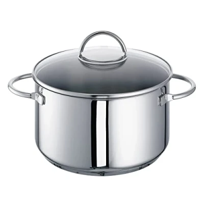 Obrázek Rohe Germany, Hrnec na maso z ušlechtilé oceli Ravenna 24 cm, 18/10, obsah cca 5,5 l, stříbrný