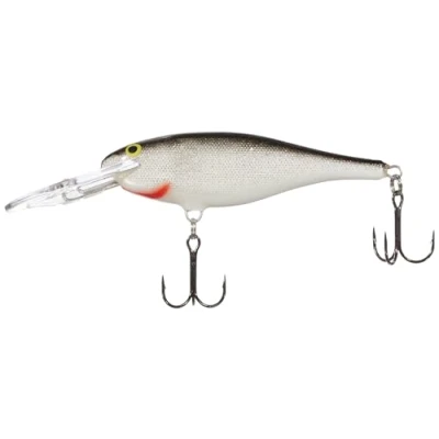 Obrázek Rapala Rybářská návnada Shad Rap Rybářské příslušenství s konstrukcí Balsy sladkovodní na spřádání hloubka běhu 2,4 4,5 m rybí 9 cm, 15 g vyrobeno v Estonsku stříbrná