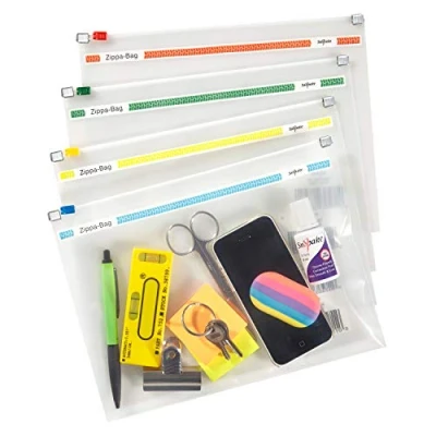 Obrázek Snopake Zippa Bag sáček na zip A5 250 x 180 mm 25 kusů transparentní/barevně tříděné