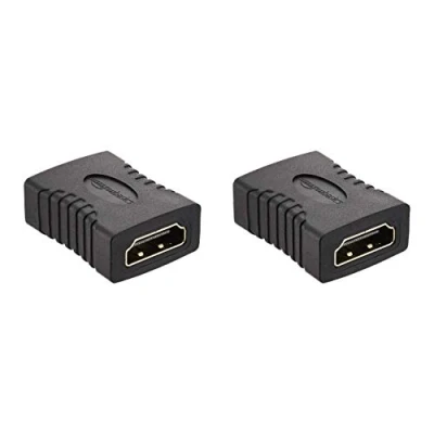 Obrázek Amazon Basics HDMI adaptér, balení 2 ks, 29 x 22 mm, černý