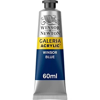 Obrázek Winsor &amp; Newton 2120706 Galeria akrylová barva, vysoká pigmentace, stálá na světle, konzistence, 60 ml tuba Winsorova modrá