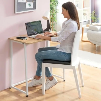Obrázek InnovaGoods Klappbarer Schreibtisch Dolenkaf, Ideal für Home Office, Einfache Montage, Multifunktional, Holz Weiß, Mediano, Engineering
