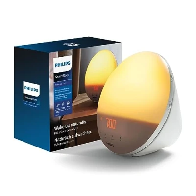Obrázek Philips HF3531/01 Wake Up Light (funkce východ slunce, dotykový displej, 7 tónu buzení, digitální FM rádio, budík s denním světlem)