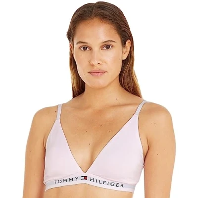Obrázek Tommy Hilfiger Unlined Triangle Trojúhelníková podprsenka, Ženy, Velikost: 2XL, Light pink