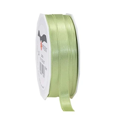 Obrázek PRÄSENT C.E. Pattberg Satin pastellgrün, 25 m Satinband zum Einpacken von Geschenken, 10 mm Breite, Geschenkband Dekorieren &amp; Basteln, Dekoband, Anlass