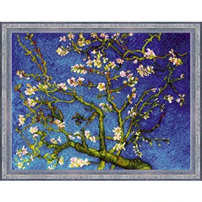 Obrázek Riolis Mandlové květy podle V. Van Goghova malba Sada křížkového stehu, bavlna, vícebarevná, 40 x 30 0, 1 cm