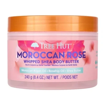 Obrázek Tree Hut Moroccan Rose Whipped Shea Body Butter, 238. 1 g, Lightweight, Long lasting, Hydrating Moisturizer with Natural Butter for Nourishing Essential Care