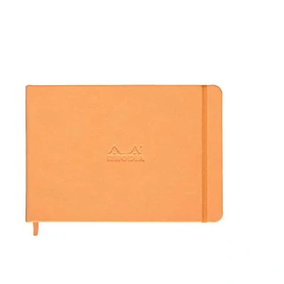 Obrázek Rhodia 118178C na šířku Webnotebook (slonová kost, guma, DIN A5, 14,8 x 21 cm, linkovaný s okrajem, 90 g, 96 listů) 1 kus oranžový