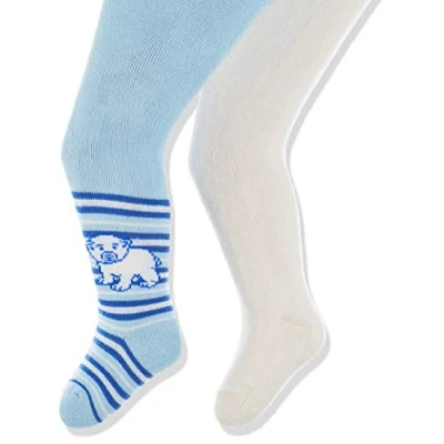 Obrázek Playshoes dívčí elastický termo ledový medvěd s pohodlným pasem punčocháče (2 ks v balení) 50 56 Béžová (original 900)