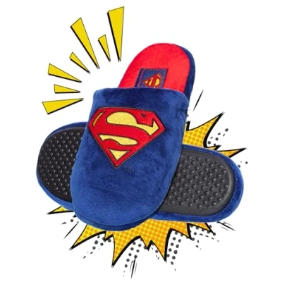 Obrázek soxo DC Comics Superman domácí boty pánské Cozy Slipper veselé pantofle 3 velikosti, Přezůvky