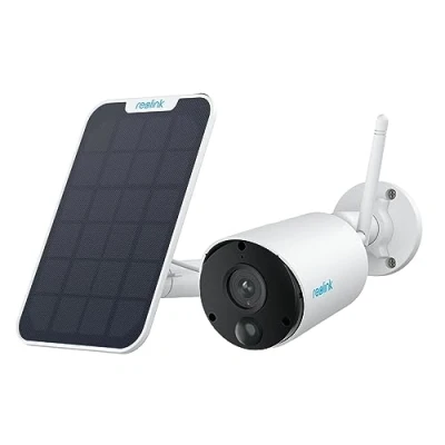 Obrázek Reolink 2K monitorovací kamera venkovní akumulátor Argus Eco se solárním panelem, bezdrátová solární Wi Fi s detekcí PIR a AI, 2,4 GHz Fi, infračervené noční vidění, časosběr