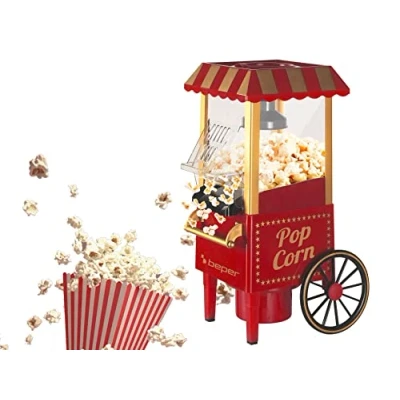 Obrázek BEPER BT.651Y Popcornmaschine, ABS Kunststoff, Rot/Gold