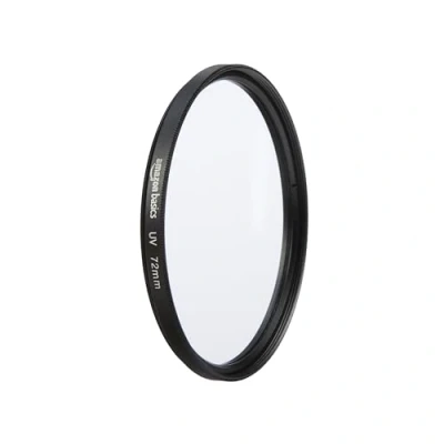 Obrázek Amazon Basics 72 mm kulatý UV ochranný filtr pro jasnější obrazy, chrání před prachem, nečistotami a poškrábáním
