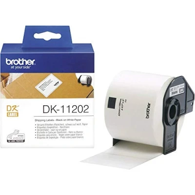 Obrázek Brother DK44605 nekonečné etikety papír černý na žluté One size