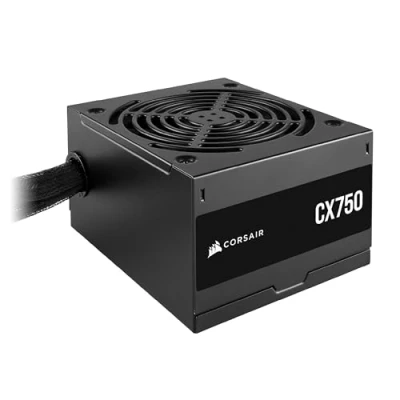Obrázek CORSAIR CX750 ATX 750W Netzteil 80 Plus Bronze Zertifiziert Geräuscharm Ummantelte Kabel Nicht Modular EU Schwarz