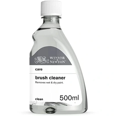 Obrázek Winsor &amp; Newton 3049740 čistič štětců na akrylové barvy a olejové barvy, zaschlé se bezpečně šetrně rozpustí štětce, barevné špachtle jiné barevně znečištěné povrchy 500 ml