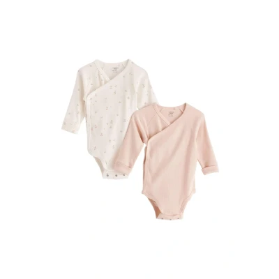Obrázek Lindex WRAP 2 PACK Body pro děti, Velikost: 56, Light pink