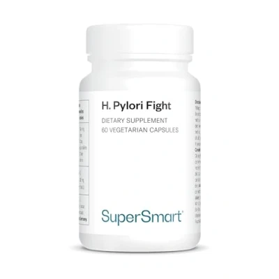 Obrázek H. Pylori Fight 200 mg denně Lactobacillus Reuteri Pomáhá v boji proti Helicobacter patentovaný kmen zmírnit žaludeční problémy bez lepku Supersmart.