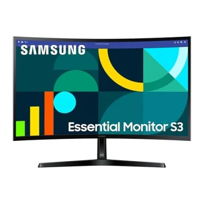 Obrázek Samsung Zakřivený monitor S36GD Essential 27 palců, počítačová obrazovka s panelem VA, rozlišení Full HD, doba odezvy 4 ms, obnovovací frekvence 100 Hz, Eco Saving Plus, bez flickerů, černá,