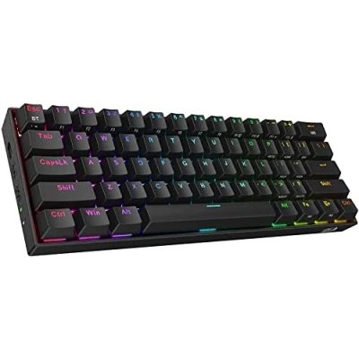 Obrázek Redragon K530 pro Draconic 60% Bluetooth/kabelové / 2,4GHz bezdrátová mechanická klávesnice, 61 tlačítek, RGB herní klávesnice s možností Hot Swap lineárním červeným spínačem,