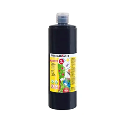 Obrázek Eberhard Faber 578999 barva na prsty EFA Color, černá, 750 ml, rychleschnoucí a omyvatelná