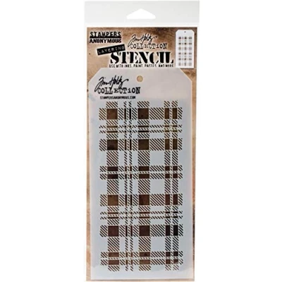 Obrázek Stampers Anonymous Tim Holtz Schablone, mehrfarbig, 27,94 x 11,43 0,25 cm