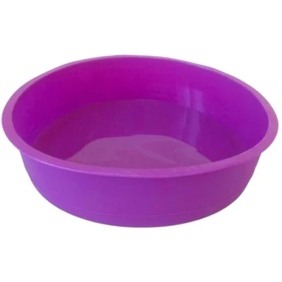 Obrázek GMMH Originální silikonová forma na pečení kulatá průměr 26 cm koláč chleba ovocné dno (fialová)