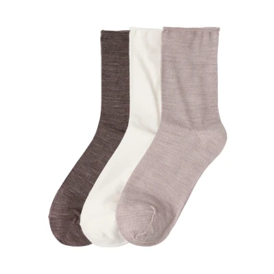Obrázek Lindex 3PACK Ponožky, Ženy, Velikost: 36 38, Brown melange