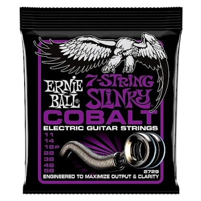 Obrázek Ernie Ball Power Slinky Cobalt 7 Saiter E Gitarrensaiten, Stärke 11 58