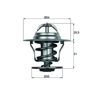Obrázek MAHLE Termostat na chladicí kapalinu TX 15 84D