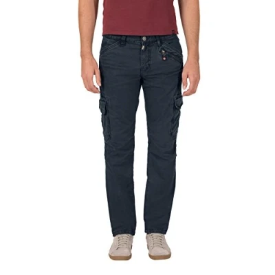 Obrázek Timezone Pánské Regular Ben Cargo kalhoty, Modrá (Dark Night Blue 3115)