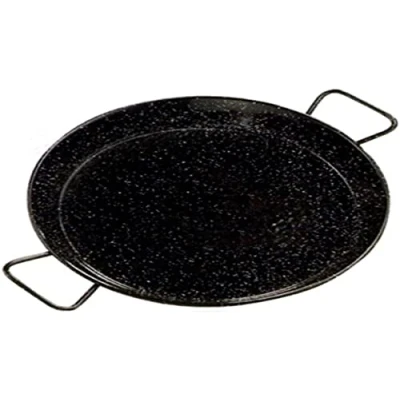 Obrázek 15 cm Durchmesser aus emailliertem Stahl Cricket Tapas Flach Paellapfanne, Schwarz