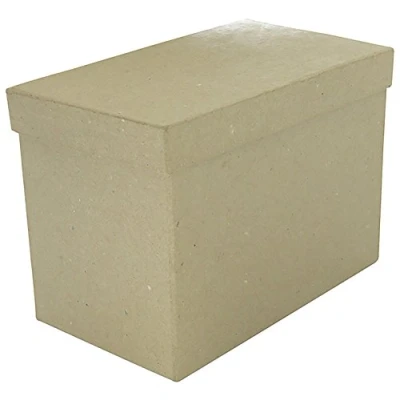 Obrázek Décopatch BT043C Box (aus Pappmaché zum Verzieren und Personalisieren, rechteckig, 17 x 10 12cm) 1 Stück kartonbraun