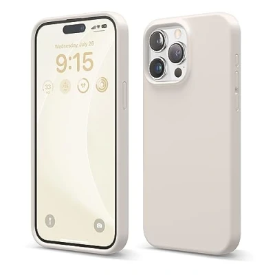Obrázek elago Ochranné pouzdro z tekutého silikonu, kompatibilní s iPhone 15 Pro Max, prémiová kvalita, kompletní ochrana [nárazuvzdorná struktura se 4 vrstvami], měkká podšívka mikrovlákna, odolné proti