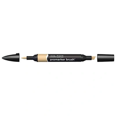 Obrázek Winsor &amp; Newton 0204385 BrushMarker (pro výkresy, kaligrafii, design a rozvržení, kreslení beze šmouh s klínem špičkou štětce) pralinka