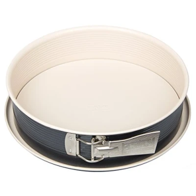 Obrázek Zenker Rozkládací forma Ø 26 cm CREME NOIR, pečicí s plochým dnem a ochranou proti vytečení z ocelového plechu, kulatá dortová keramicky zesíleným nepřilnavým povrchem (barva: