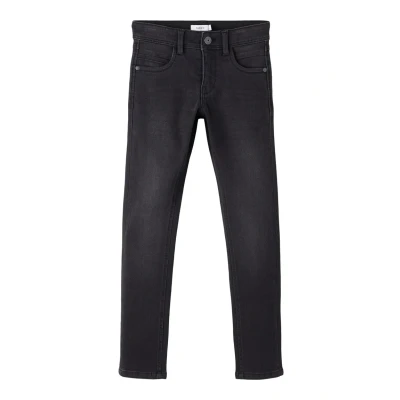 Obrázek Name it Nkmsilas PANT Džíny Slim Fit pro děti, Velikost: 134, Black denim