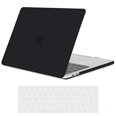 Obrázek TECOOL pouzdro kompatibilní s MacBook Pro 15 palců 2019 2018 2017 2016 (A1990 A1707) dotykovým panelem, ultratenké tvrdé ochranné Matt Case Cover + EU ochrana klávesnice (transparentní),
