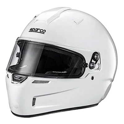 Obrázek Sparco 0033554L Helm Sky Kf 5W Kevlar/Fiberglas Fia, Größe L, Weiß